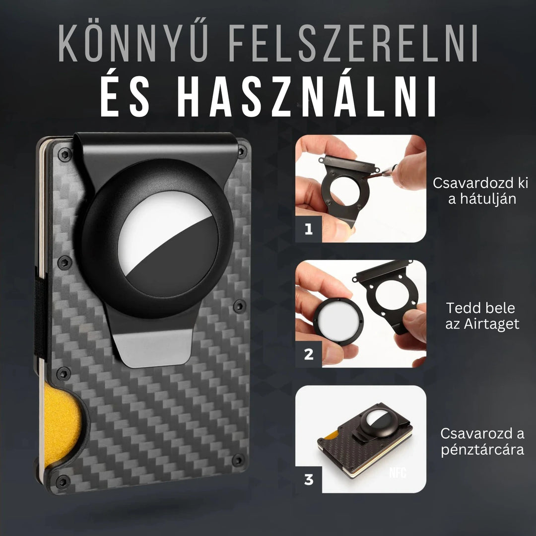 Airtag Tartó Pénzcsipesz