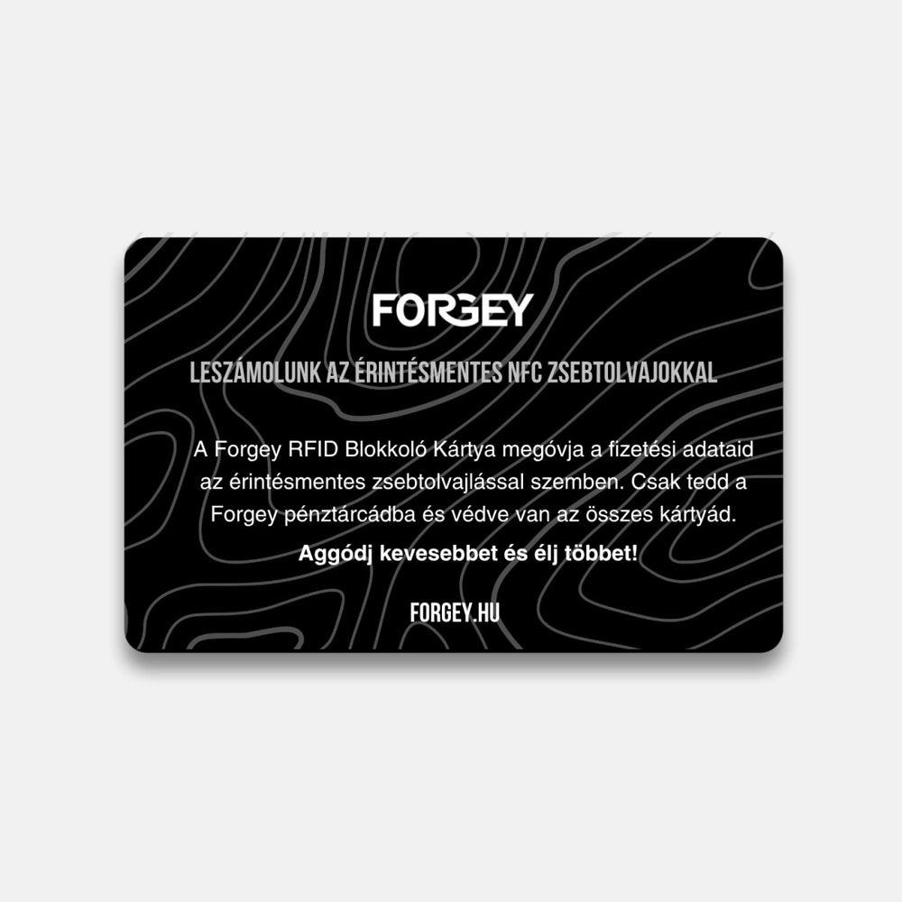 RFID Blokkoló Kártya - Forgey